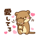 コツメカワウソ♡ラブラブ2（個別スタンプ：15）