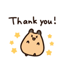 「ありがとう」を伝えるキンクマハムスター（個別スタンプ：2）