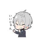 無口男子6-ミニver.-（個別スタンプ：25）