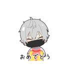 無口男子6-ミニver.-（個別スタンプ：36）