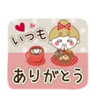【北欧】リボンの女の子×気づかい言葉（個別スタンプ：12）