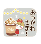 【北欧】リボンの女の子×気づかい言葉（個別スタンプ：14）