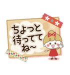【北欧】リボンの女の子×気づかい言葉（個別スタンプ：37）