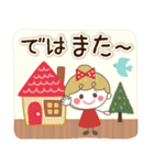 【北欧】リボンの女の子×気づかい言葉（個別スタンプ：40）