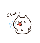 花粉症がつらい白猫ちゃん（個別スタンプ：7）