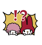 簡単お返事♪マイメロディふきだしスタンプ（個別スタンプ：22）
