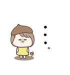 どんぐり帽子の女の子⭐︎気持ち伝わる（個別スタンプ：35）
