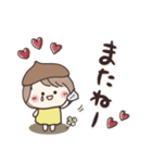 どんぐり帽子の女の子⭐︎気持ち伝わる（個別スタンプ：40）
