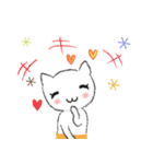 白ねこさんの優しい毎日  (日常編)（個別スタンプ：35）