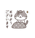 ゆるゆるハチワレさん（個別スタンプ：1）