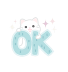 動く！しろいぬこ（個別スタンプ：2）