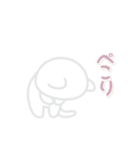 動く！しろいぬこ（個別スタンプ：7）