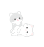 動く！しろいぬこ（個別スタンプ：8）