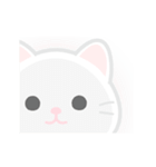 動く！しろいぬこ（個別スタンプ：18）
