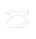 動く！しろいぬこ（個別スタンプ：19）