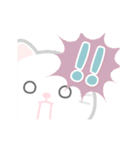 動く！しろいぬこ（個別スタンプ：22）