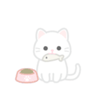 動く！しろいぬこ（個別スタンプ：23）