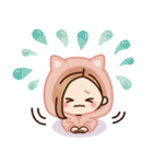 【ねこ耳】大人女子の日常×黒ねこ（個別スタンプ：25）