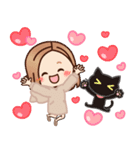 【ねこ耳】大人女子の日常×黒ねこ（個別スタンプ：29）