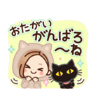 【ねこ耳】大人女子の日常×黒ねこ（個別スタンプ：30）