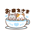 ミル＆モカ 動く毎日使えるスタンプ（個別スタンプ：4）