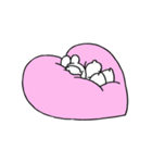 すこぶる動くちびウサギ【LOVE】（個別スタンプ：9）