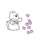 すこぶる動くちびウサギ【LOVE】（個別スタンプ：14）
