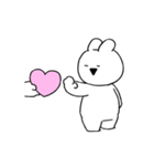 すこぶる動くちびウサギ【LOVE】（個別スタンプ：19）