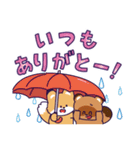 キツネとタヌキの飛び出すスタンプ 2（個別スタンプ：7）