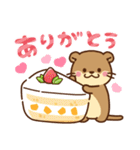 コツメカワウソ♡毎日つかえるお菓子（個別スタンプ：13）