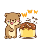 コツメカワウソ♡毎日つかえるお菓子（個別スタンプ：19）