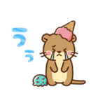 コツメカワウソ♡毎日つかえるお菓子（個別スタンプ：35）
