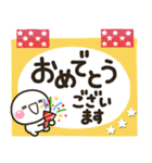 大人敬語のメモ帳に♡しろまるを添えて（個別スタンプ：30）