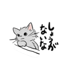 モフ猫銀くんのスタンプ（個別スタンプ：15）
