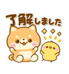 豆柴日和♡敬語（個別スタンプ：1）