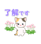 春の野原のベビーにゃんこ（個別スタンプ：27）