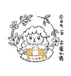 アートdeオシャレな羊♡日常会話（個別スタンプ：22）