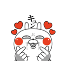 顔芸うさぎ コラボ復刻ver.（個別スタンプ：14）