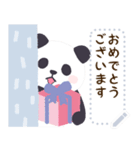 もふもふパンダンミニ メッセージスタンプ（個別スタンプ：18）