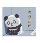 もふもふパンダンミニ メッセージスタンプ（個別スタンプ：22）