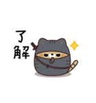 ふてぶてキジトラ猫の動くスタンプ（個別スタンプ：6）