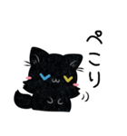 3匹のくろねこ♦ろぜさん ゆる敬語編（個別スタンプ：13）