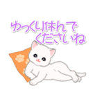 まったり白猫の毎日（個別スタンプ：15）