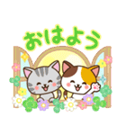 さわやか♪ねこまみれの日常・挨拶（個別スタンプ：1）