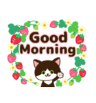 さわやか♪ねこまみれの日常・挨拶（個別スタンプ：3）