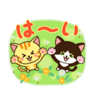 さわやか♪ねこまみれの日常・挨拶（個別スタンプ：11）