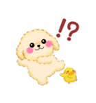 毎日使える春のかわいいトイプードル（個別スタンプ：34）