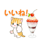 ベビーにゃんこと春スイーツ（個別スタンプ：24）