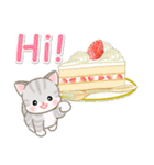 ベビーにゃんこと春スイーツ（個別スタンプ：32）