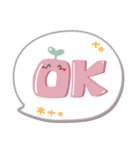 ま～るい吹き出し6❤あいさつ（個別スタンプ：12）